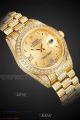 Perfect Replica Rolex Datejust Yellow Gold Diamond Oyster Band 40mm Watch (7)_th.jpg